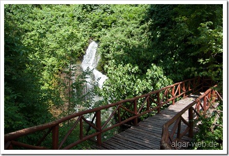 Wasserfall und üppiges Grün in Naoussa II