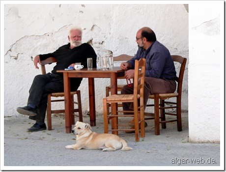 Alltag ohne Hektik, Kostas Kafenion, Pitsidia, Kreta