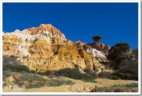 Praia da Falesia, Olhos d' Agua, Albufeira, Algarve; Januar/Februar 2010