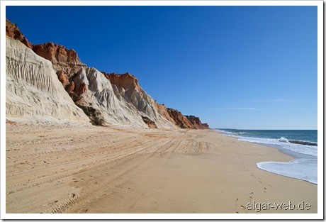 Praia da Falesia, Olhos d' Agua, Albufeira, Algarve; Januar/Februar 2010