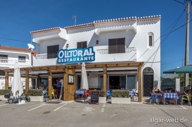 Restaurant O Litoral am östlichen Ortsende von Benagil